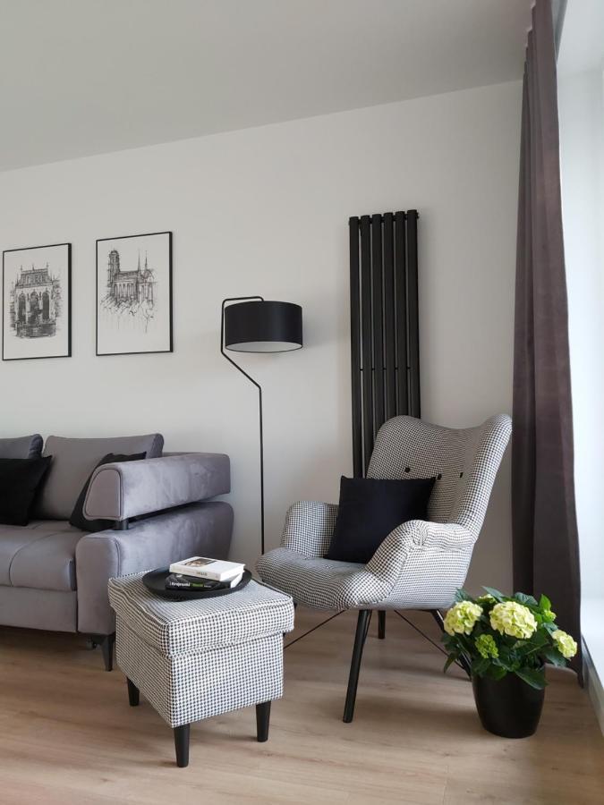 Apartament 150 Zaspa Vvita Z Prywatnym Ogrodem I Tarasem Gdansk Exterior photo