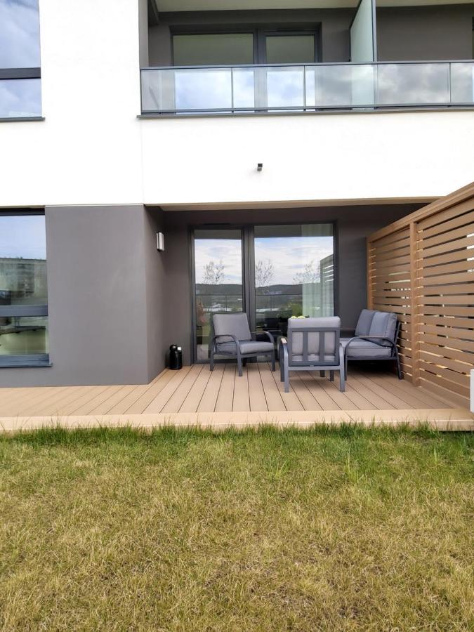 Apartament 150 Zaspa Vvita Z Prywatnym Ogrodem I Tarasem Gdansk Exterior photo